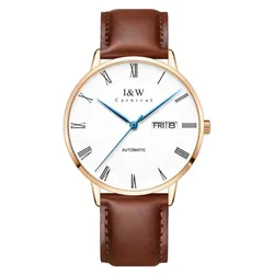 Đồng Hồ Nam I&W Carnival IW8861G-DD – Automatic (IW8861G9) Màu Nâu Vàng