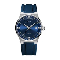 Đồng Hồ Nam I&W Carnival Silicon Strap Automatic IW776G-DS (IW776G9) Màu Xanh Navy Phối Bạc
