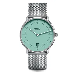 Đồng Hồ Nam Sternglas Naos Turquoise S01-NA37-MI04 38mm Màu Xanh Bạc