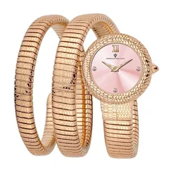 Đồng Hồ Nữ Christian Van Sant Naga Quartz Pink Dial Ladies Watch CV0894 Màu Vàng Hồng