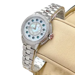 Đồng Hồ Nữ Fendi Ishine Diamond Watch Màu Bạc Phối Xanh