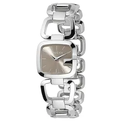 Đồng Hồ Nữ Gucci G-Gucci Small Brown Dial Silver Tone YA125507 Màu Bạc - Nâu