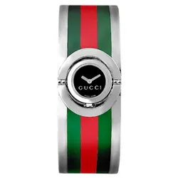 Đồng Hồ Nữ Gucci Twirl 112 Black Dial Green Red YA112517 Phối Màu Xanh/Đỏ/Bạc