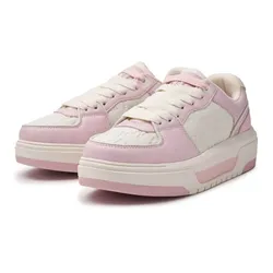 Giày Thể Thao MLB Korea Chunky Liner Classic Mono New York Yankees Pink 3ASXCMN4N-50PKS Màu Hồng Trắng Size 230