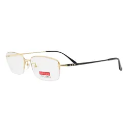 Gọng Kính Nam Ancci Rectangle ACJ85475 C1 Màu Đen Vàng