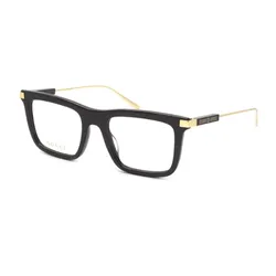 Gọng Kính Nam Gucci Square GG1438O 001 Màu Đen Vàng