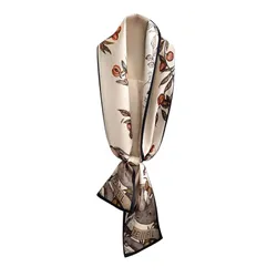 Khăn Choàng Nữ Kya Jewel Flourishing Foliage 12 x 148cm SC44 Màu Be