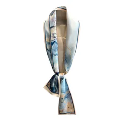 Khăn Choàng Nữ Kya Jewel Ocean Wave 12 x 148cm SC42 Màu Xanh Nhạt