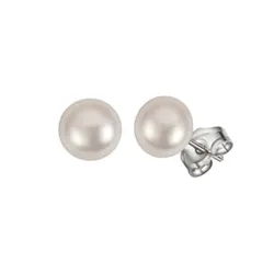 Khuyên Tai Nữ Kya Jewel Basic 7mm Màu Trắng