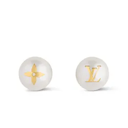 Khuyên Tai Nữ Louis Vuitton LV M01589  My Mix Pearl Earrings Màu Vàng Trắng