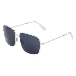 Kính Mát Celine Triomphe Rhinestone 01 Sunglasses In Metal With Crystals 4S284CMSB.36SV Màu Xám