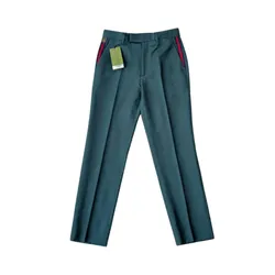 Quần Tây Nam Gucci GG Mohair Pant In Dark Green - 698813 Z8A18 3100 Màu Xanh Green Size 40