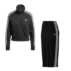 Set Áo Khoác + Chân Váy Nữ Adidas  IY7278 IY7279  Màu Đen Size S  (Form Âu)