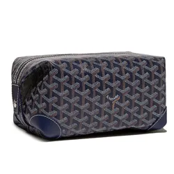 Túi Cầm Tay Goyard Bowling 25 Toiletry Bag BOWLIN025TY12CL12P Màu Xanh Navy