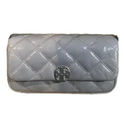 Túi Đeo Chéo Nữ Tory Burch Willa Matte Gray Quilted Chain Crossbody Bag Màu Xám