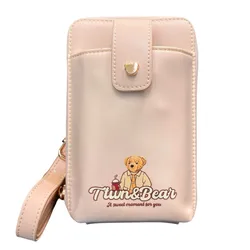 Túi Đeo Chéo Nữ TTWN BEAR TT2523 Phonebag Màu Hồng Nhạt