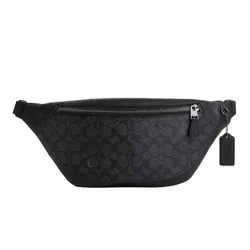 Túi Đeo Hông Nam Coach Warren Belt Bag In Signature Canvas CV926 Màu Đen