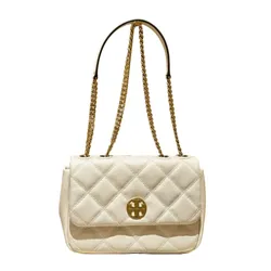 Túi Đeo Vai Nữ Tory Burch Willa Shine Shoulder Bag Màu Trắng  