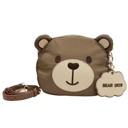Túi Đeo Vai Nữ TTWN BEAR & GUOO BEAR GU1228/GU1227 Màu Nâu Size S