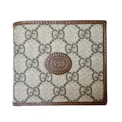 Ví Nữ Gucci Wallet With Interlocking G In GG Supreme Màu Nâu