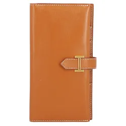 Ví Nữ Hermès Wallet Bearn Soufflet Brown Màu Nâu