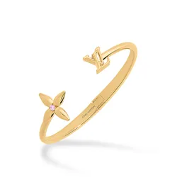 Vòng Đeo Tay Nữ Louis Vuitton LV Louisette Signature Bracelet S00 In Metal With Gold M1441S Màu Vàng
