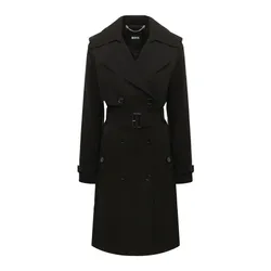 Áo Măng Tô Nữ Hugo Boss Trench Conry Regular Fit 50489115 001 Black Màu Đen Size 38