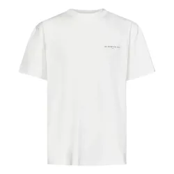 Áo Phông Nam Ih Nom Uh Nit White With Mask Logo Printed NUS23231 Tshirt Màu Trắng Size S
