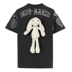 Áo Phông Nữ 13 De Marzo Doozoo Speaker Heart Tshirt Màu Xám Đen Size S
