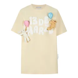 Áo Phông Nữ 13 De Marzo Float Cloud Balloon T-Shirt Yellow Màu Vàng Size S