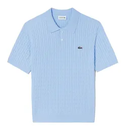 Áo Polo Nam Lacoste Men's Cable PH168E-54G T01 Màu Xanh Dương Size 4