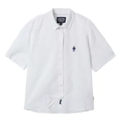 Áo Sơ Mi Cộc Tay WHOAU Steve Oxford WHYWF2501F Màu Trắng Size S