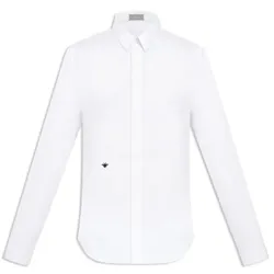 Áo Sơ Mi Nam Dior Shirt With Bee White Màu Trắng Size 40 N-QL