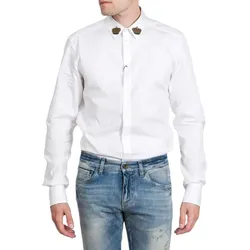 Áo Sơ Mi Nam Dolce & Gabbana D&G Crown G5PM6Z Màu Trắng Size 41