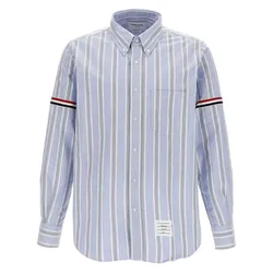 Áo Sơ Mi Nam Thom Browne Long Sleeve Shirt MWL301A Màu Xanh Xám Size 1