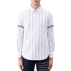 Áo Sơ Mi Nam Thom Browne MWL301A Phối Màu Size 3