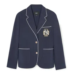 Áo Vest Nữ MLB Varsity New York Yankees Blazer 3FJKV0141 50NYD Màu Xanh Navy Size XS