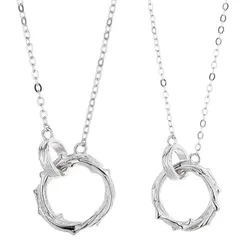Dây Chuyền Đôi Lili Jewelry Cành Hồng Tình Yêu Saylor LILI_131594 Màu Trắng