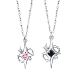 Dây Chuyền Đôi Lili Jewelry Đính Đá CZ Hình Ánh Sao Caden LILI_106109 Màu Đen - Hồng