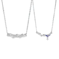 Dây Chuyền Đôi Lili Jewelry Đính Đá CZ Rồng Và Phượng Ezequiel LILI_106252 Màu Bạc
