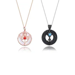 Dây Chuyền Đôi Lili Jewelry Đính Đá CZ Thiên Thần Ác Quỷ Fiona LILI_785717 Phối Màu (Dây Bạc)
