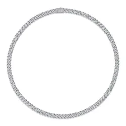Dây Chuyền Lili Jewelry Đính Kim Cương Moissanite Vance LILI_081040 Màu Bạc Size 45