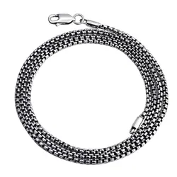 Dây Chuyền Nam Lili Jewelry Chuỗi Vuông Tròn Cassian LILI_080452 Màu Bạc Size 45