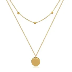 Dây Chuyền Nữ Lili Jewelry 2 Tầng The Night LILI_717376 Màu Vàng Gold