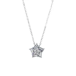 Dây Chuyền Nữ Lili Jewelry Bạc Đính Đá CZ Hình Ngôi Sao 5 Cánh Sawyer LILI_126815 Màu Bạc