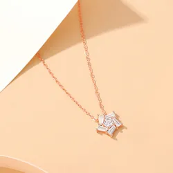 Dây Chuyền Nữ Lili Jewelry Bạc Đính Đá CZ Hình Ngôi Sao 5 Cánh Sawyer LILI_126815 Màu Vàng Hồng