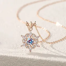 Dây Chuyền Nữ Lili Jewelry Bông Tuyết Ngôi Sao Isabel LILI_092878 Màu Vàng Hồng