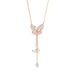 Dây Chuyền Nữ Lili Jewelry Cánh Bướm Brianna LILI_092889 Màu Vàng Hồng