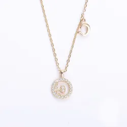 Dây Chuyền Nữ Lili Jewelry Chữ D LILI_928314 Màu Vàng