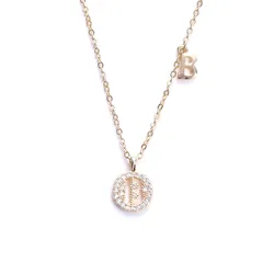 Dây Chuyền Nữ Lili Jewelry Chữ B LILI_928314 Màu Vàng